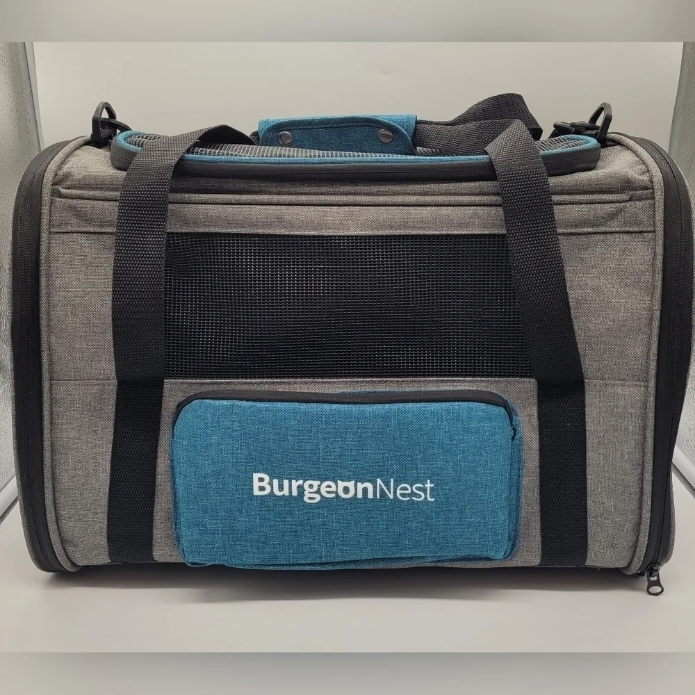 BurgeonNest Cat Carrier for Cats Dogs <20 lbs 17.7